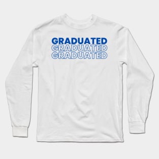 GRADUATED GRADUATED GRADUATED in navy Long Sleeve T-Shirt